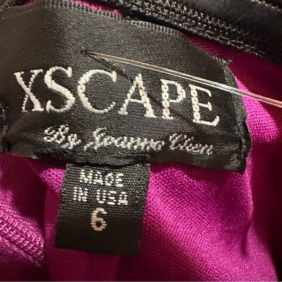 Z4 Xscape Fuchsia / Magenta One-Shoulder Gown - Picture 7 of 8